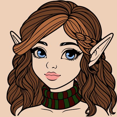 realistic girl elf
