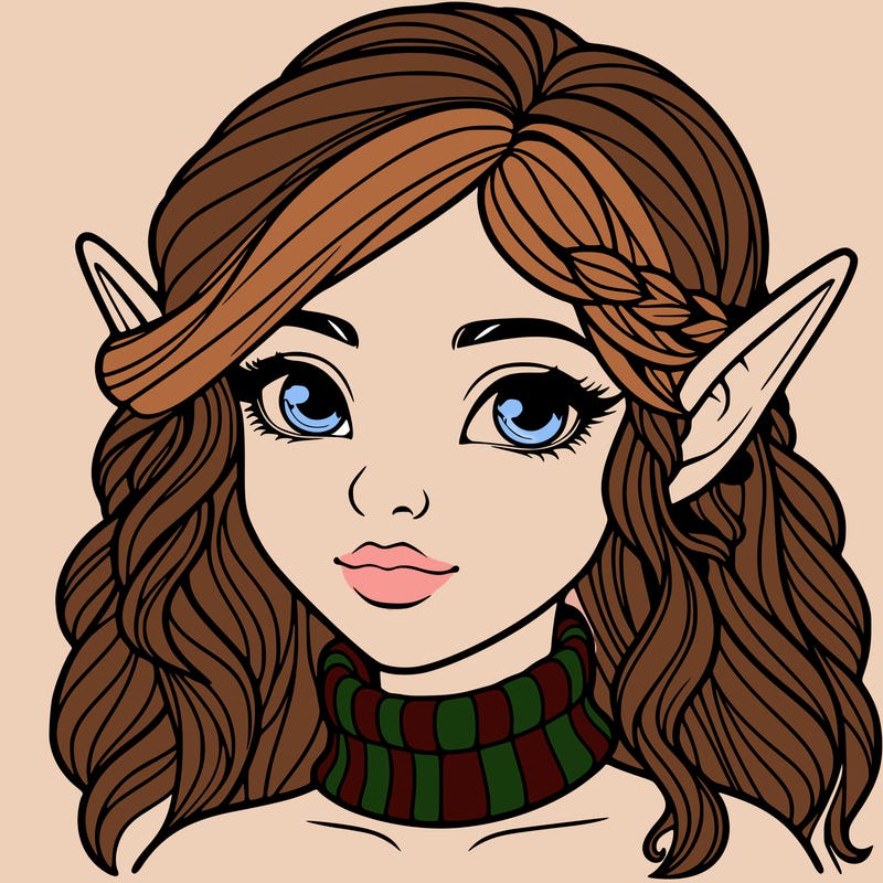 realistic girl elf