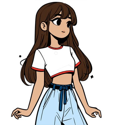 girl in a cute crop top