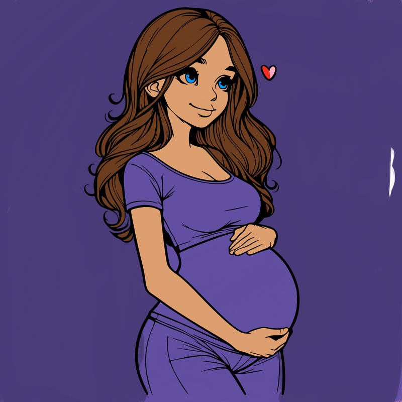 realistic pregnant girl