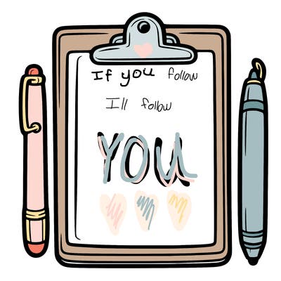 blank clip board with pen