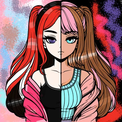 realistic girl split