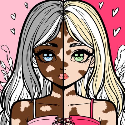 realistic girl split