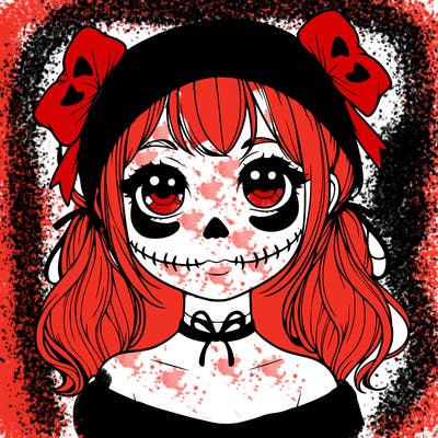 realistic girl halloween