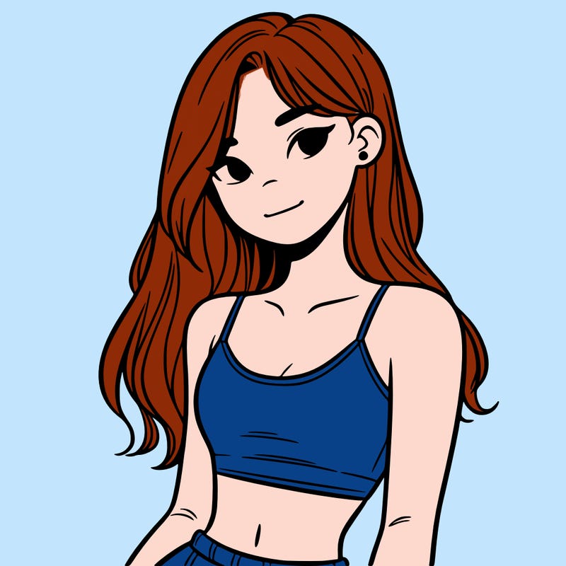 teen girl with crop top