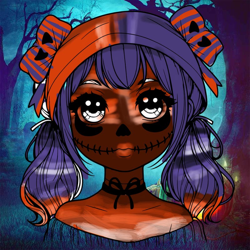 realistic girl halloween