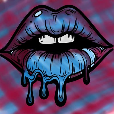 lips that look realistic and drip