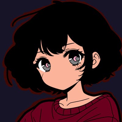 cool anime girl with short hair