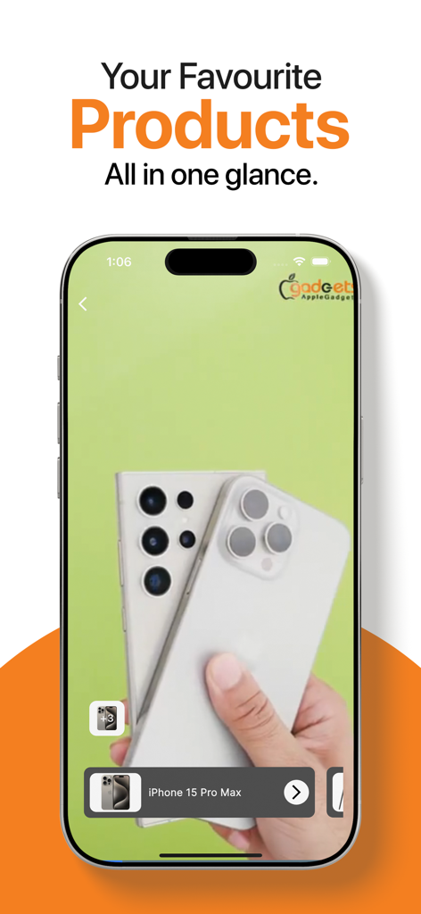 Apple Gadgets - Tech Shopping - Apple Gadgets app interface displaying a variety of smartphone models for tech shopping