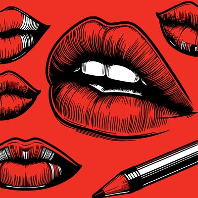 realistic  lips