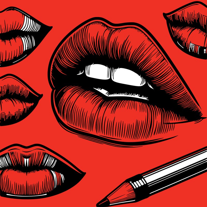 realistic  lips