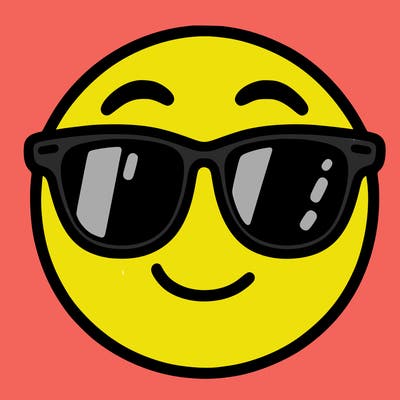 emoji with sunglasses