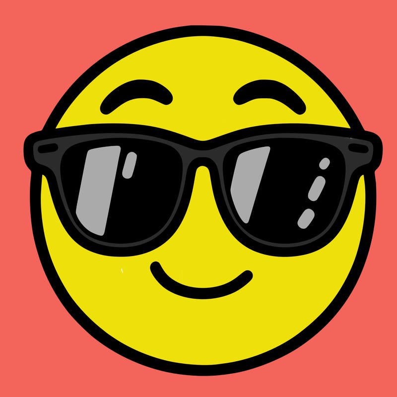 emoji with sunglasses