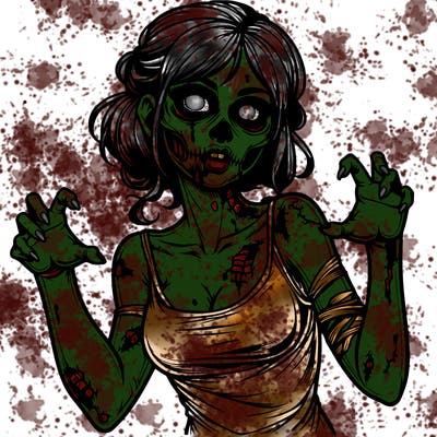 realistic zombie girl