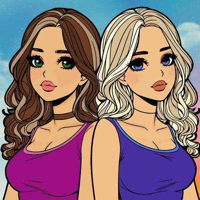 realistic twin sisters