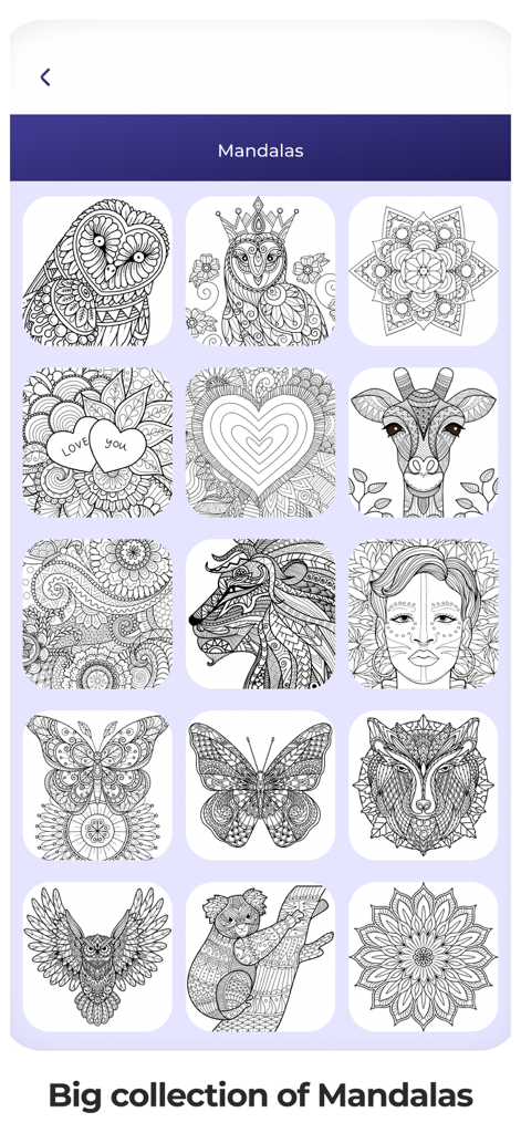 Mandalas coloring pages relax - A gallery of intricate black and white mandala and animal designs for adult coloring