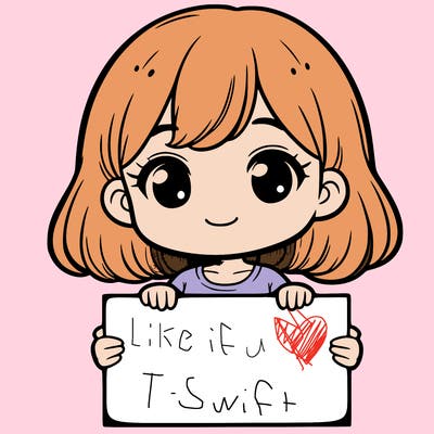 girl holding blank sign