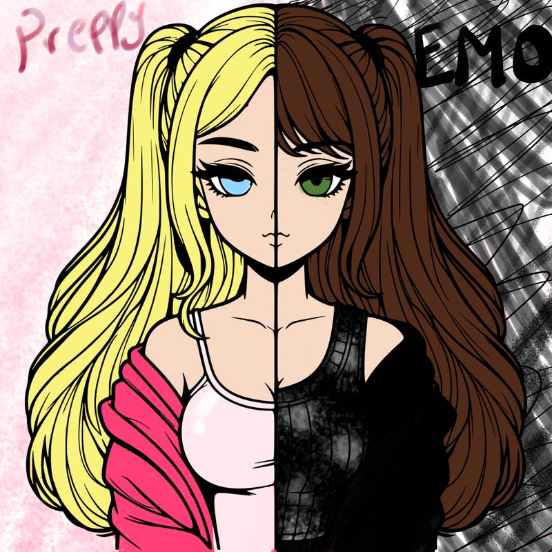 realistic girl split