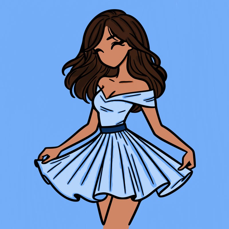 woman in skirt