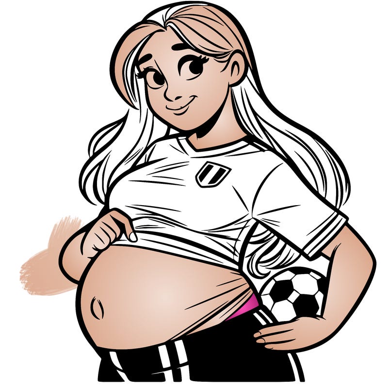 pregnant blond french footballer
