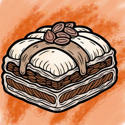 a baklava of food