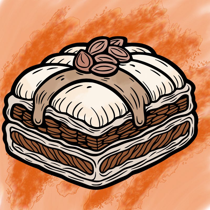 a baklava of food