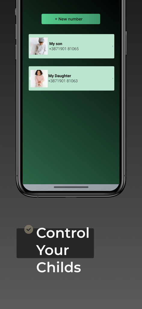 Lastseen Tracker for WA - Lastseen Tracker app dashboard showing a list of monitored family members for online status tracking