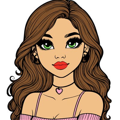 realistic pretty girl