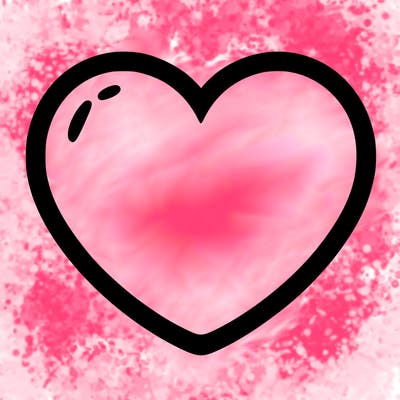 a blank heart