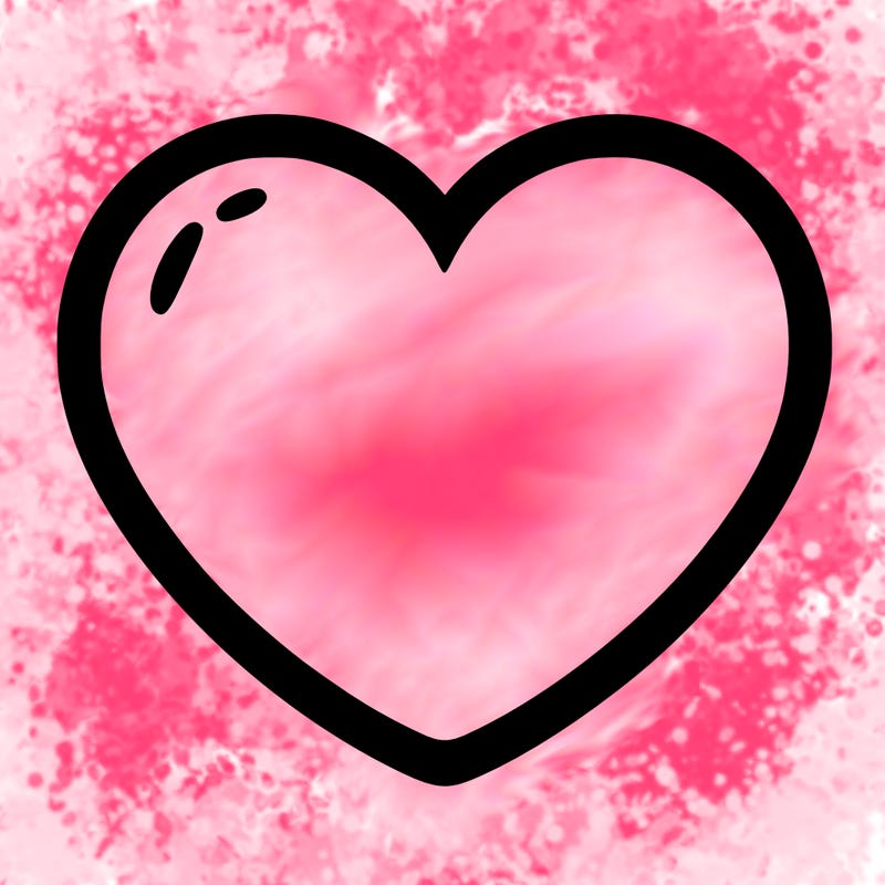 a blank heart