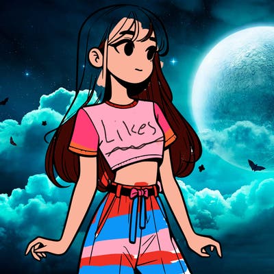 girl in a cute crop top