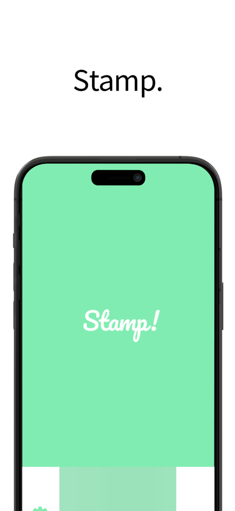 Oappso Stamp - Oappso Stamp digital loyalty card merchant interface on an iPhone
