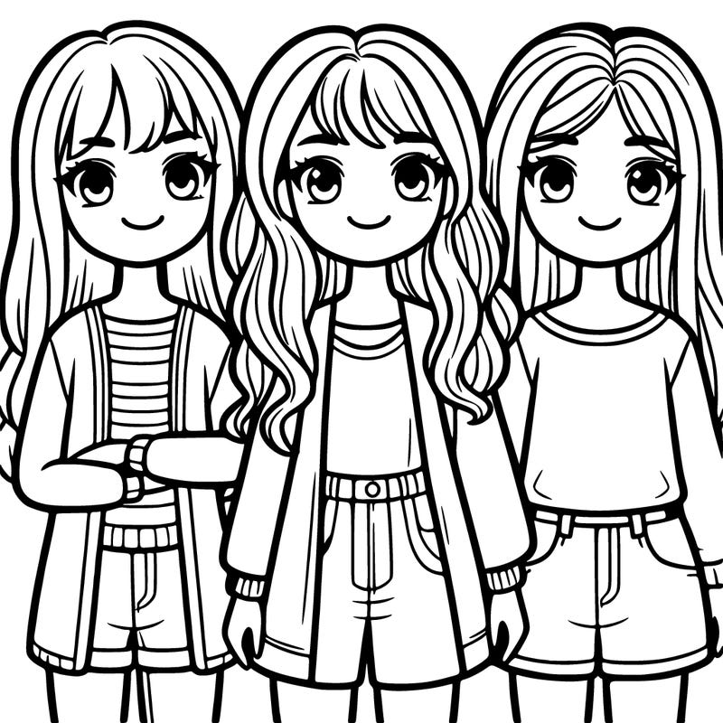 girls standing together