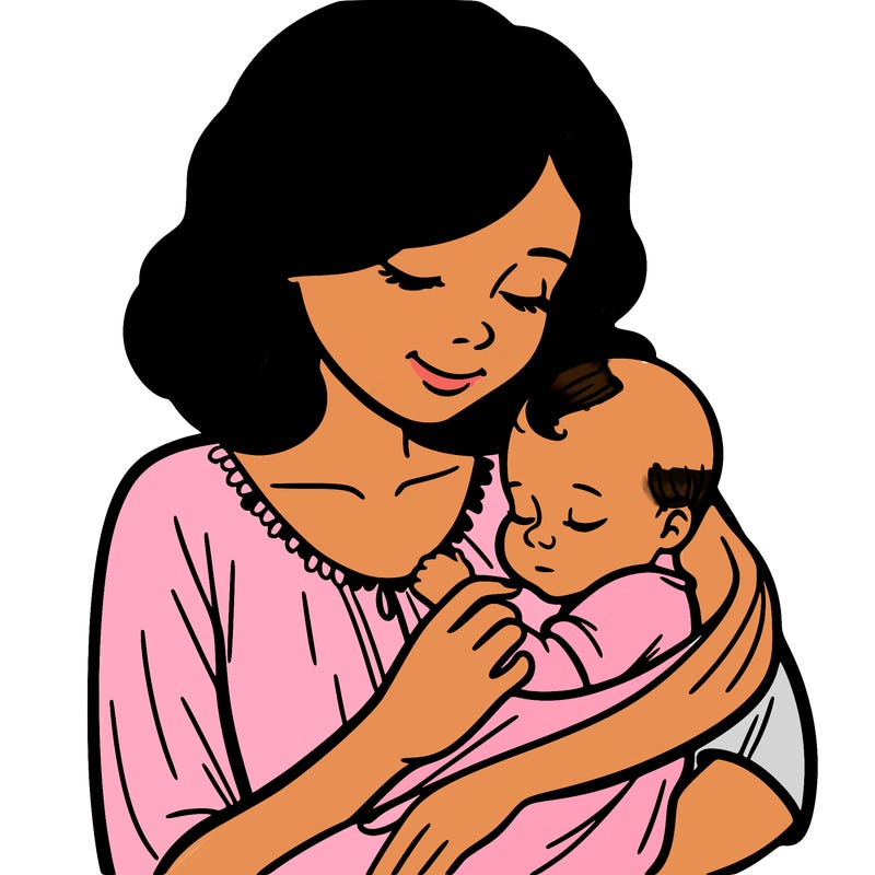 mom with baby