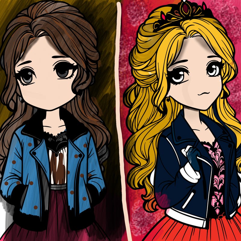 a princess with a jacket realistic