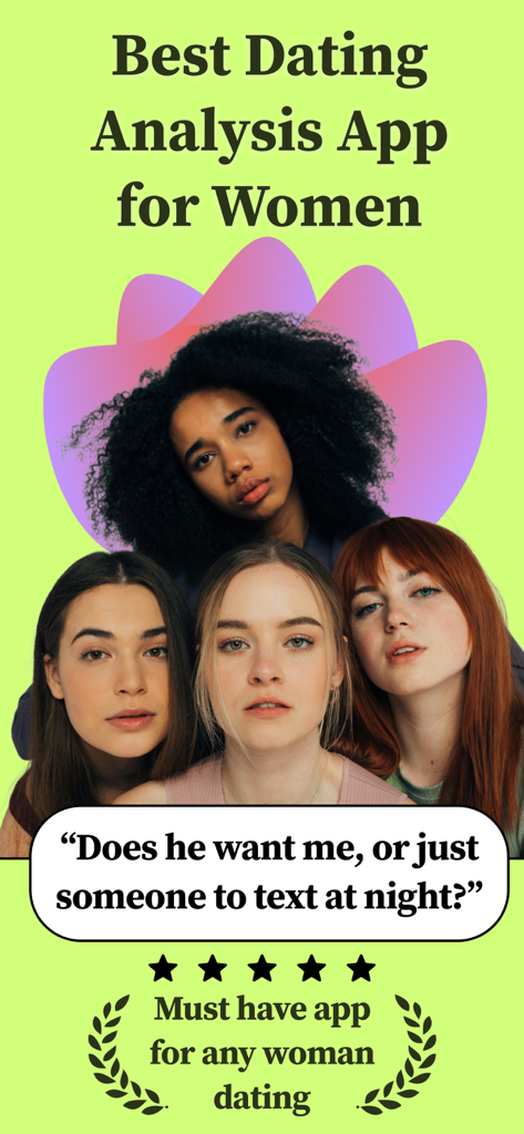 Promotional graphic for Safe Tea dating analysis app featuring four women and dating safety advice