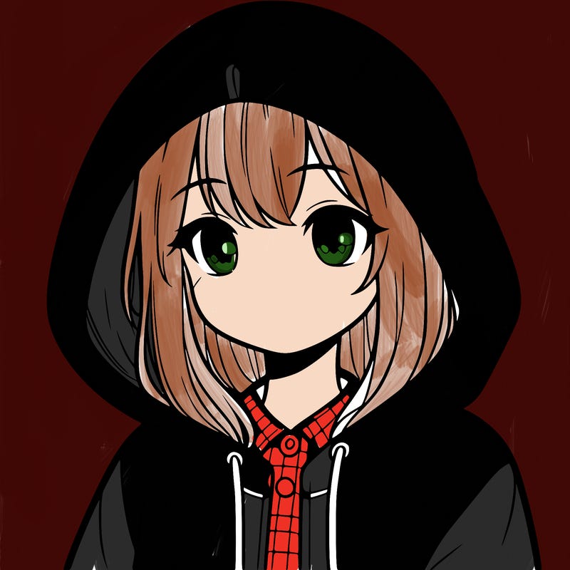 girl with hoodie