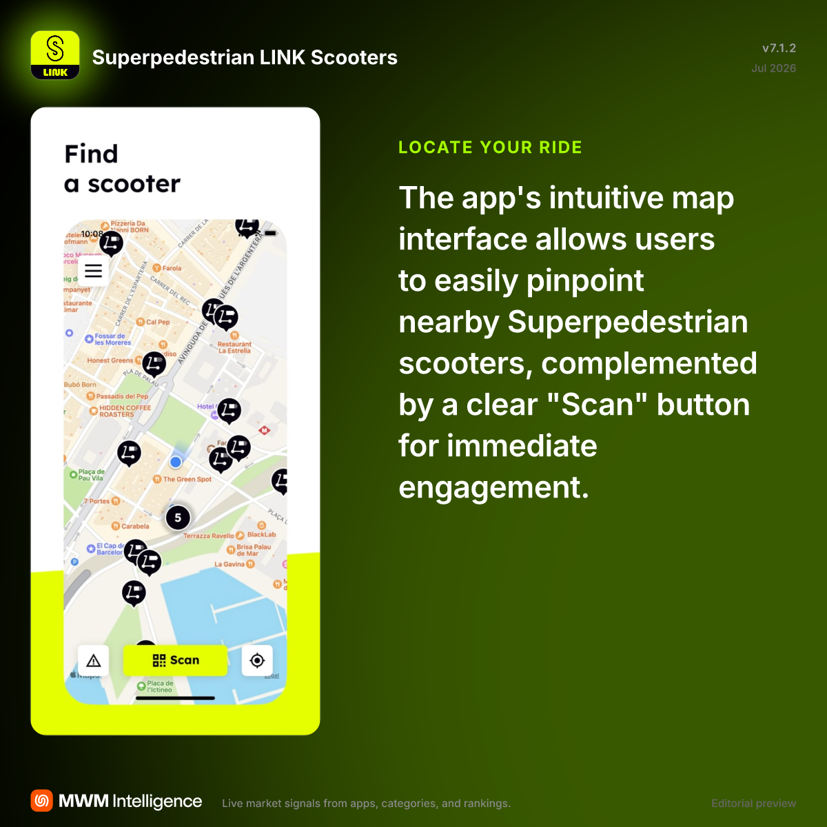 Superpedestrian LINK Scooters - Travel App | MWM