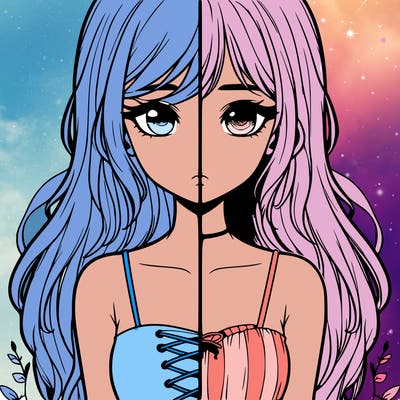 a realistic girl split