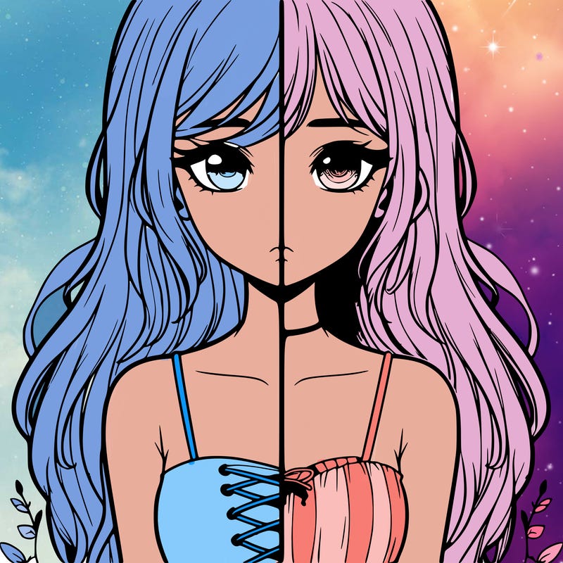 a realistic girl split