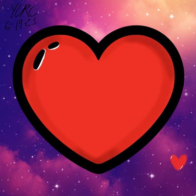 a blank heart