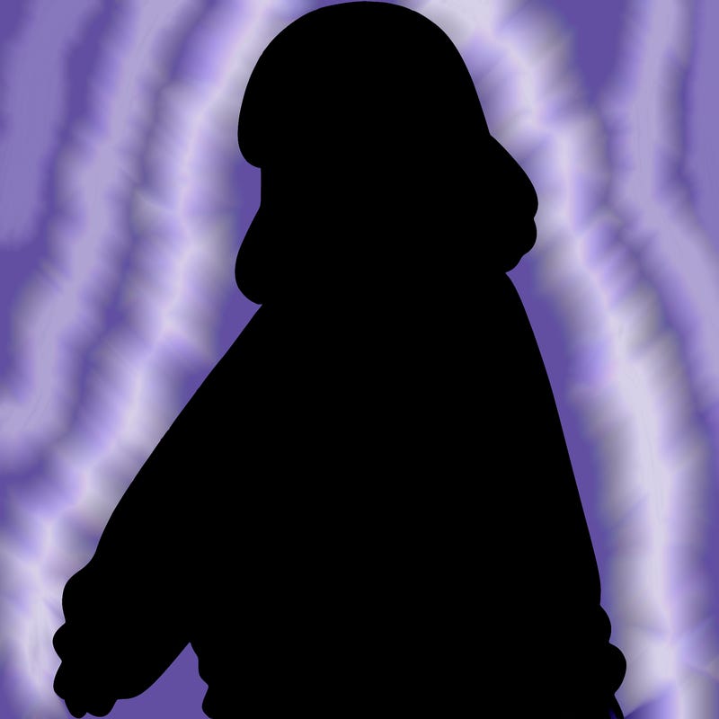 girl wearing frogging sweatshirt