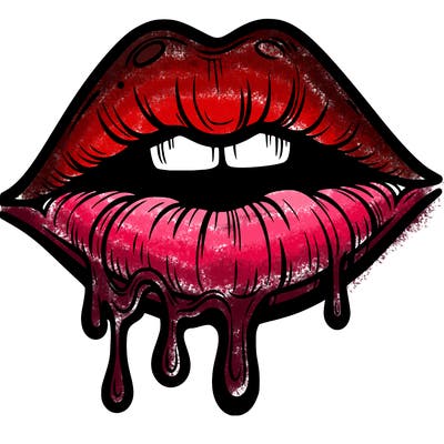 lips that look realistic and drip