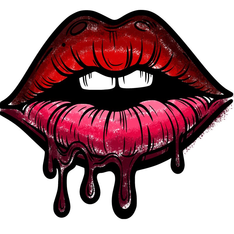 lips that look realistic and drip