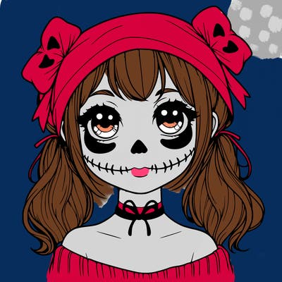 realistic girl halloween