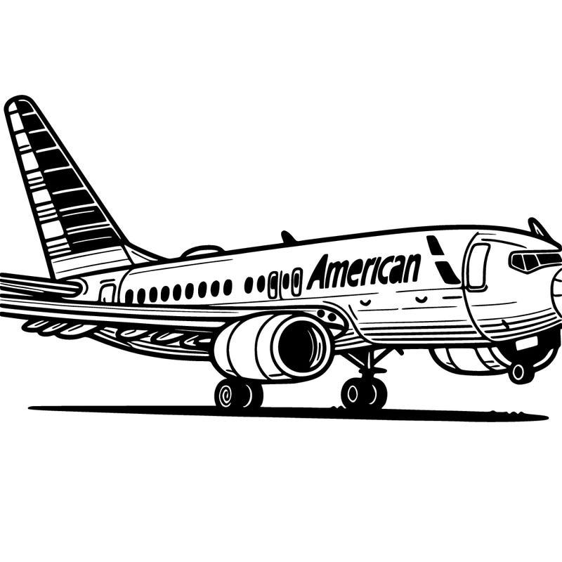 american airlines plane