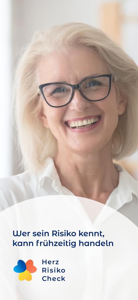 A smiling senior woman representing proactive heart health management and risk assessment with iATROS