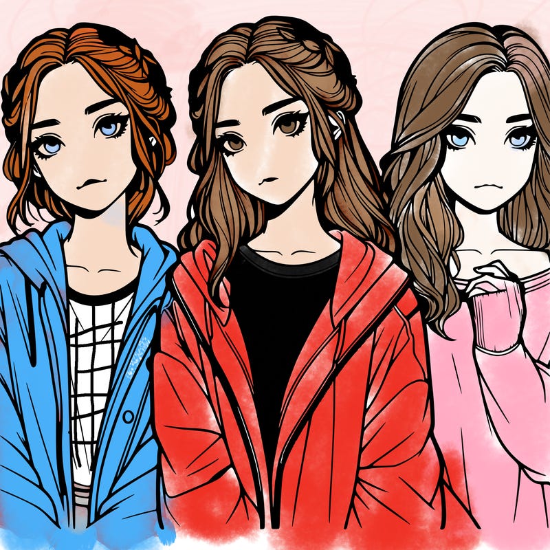 aesthetic girl realistic