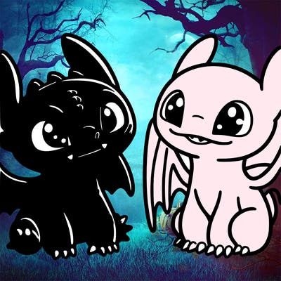 toothless and light fruy
