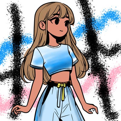 girl in a cute crop top